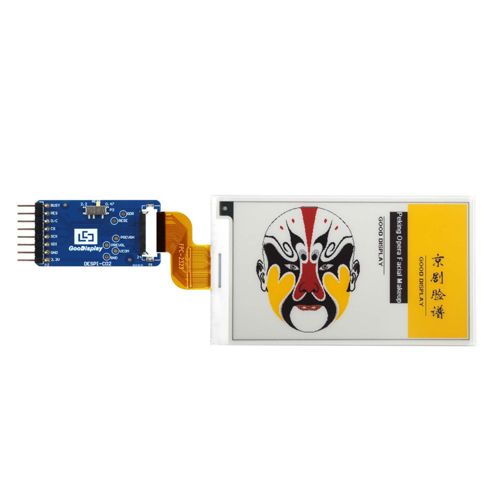 3.7" 4-Color E-Paper 130 E-Ink Display 416×240 130 PPI JD79663CA, GDEM037F36