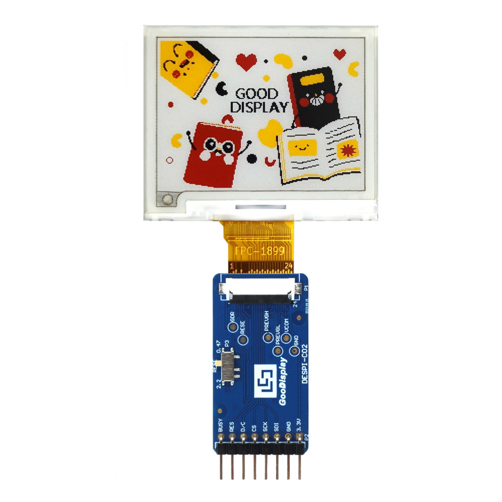 1.89" 4-Color E-Paper Display Driver IC SSD2681 200×152 12s Fast Refresh GDEM0189F66