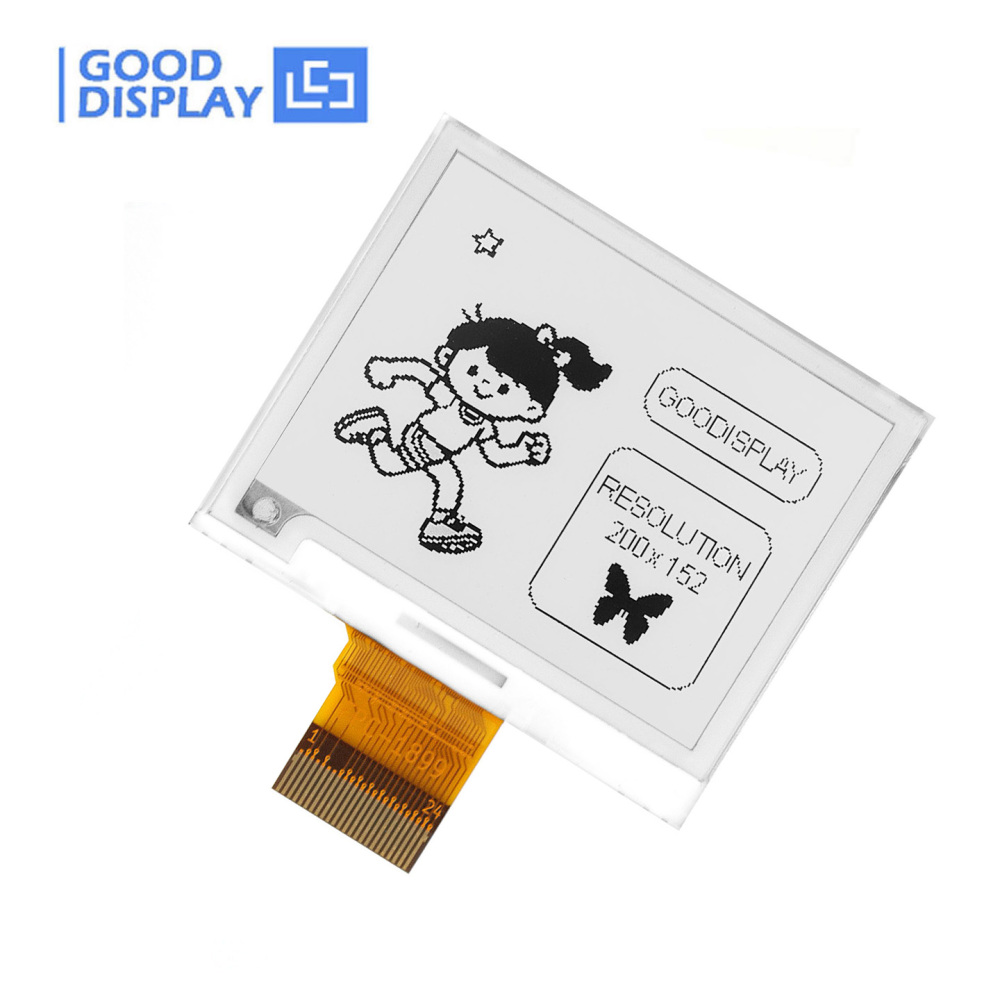Ultra-low power 1.89" Mono 200x152 E-Paper Display 0.3s Refresh SSD1681 EPD 133PPI, GDEM0189T61