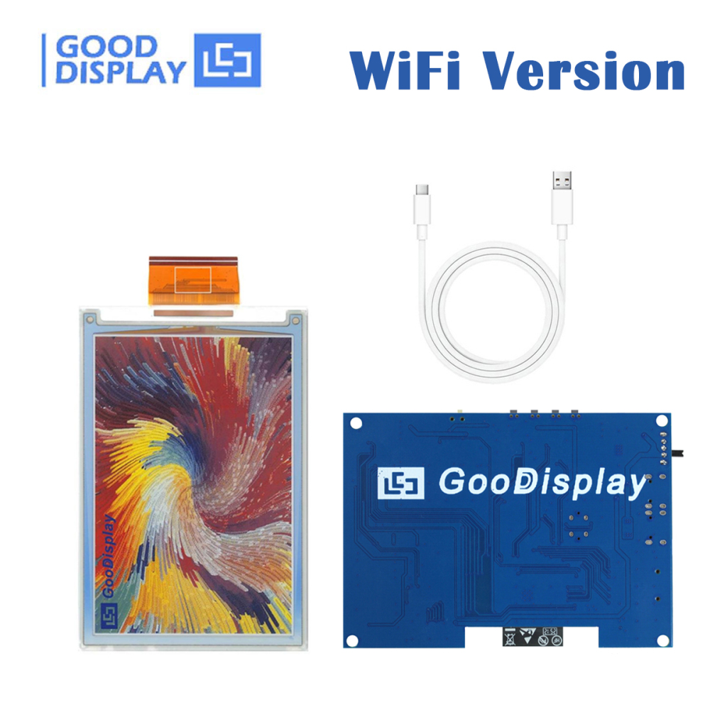 All-in-One E Ink Display Dev Board Bluetooth/WiFi/USB/SD Card Test Kit (24-pin) ESP32E6-E01
