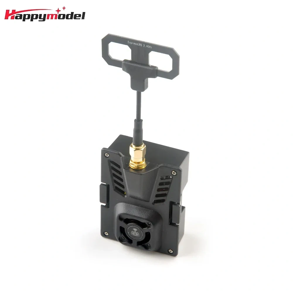 HappyModel ES24TX Pro Micro TX 1000mW 2.4G ELRS Module with Cooling Fan RGB LED Module for RC FPV Airplane Drone