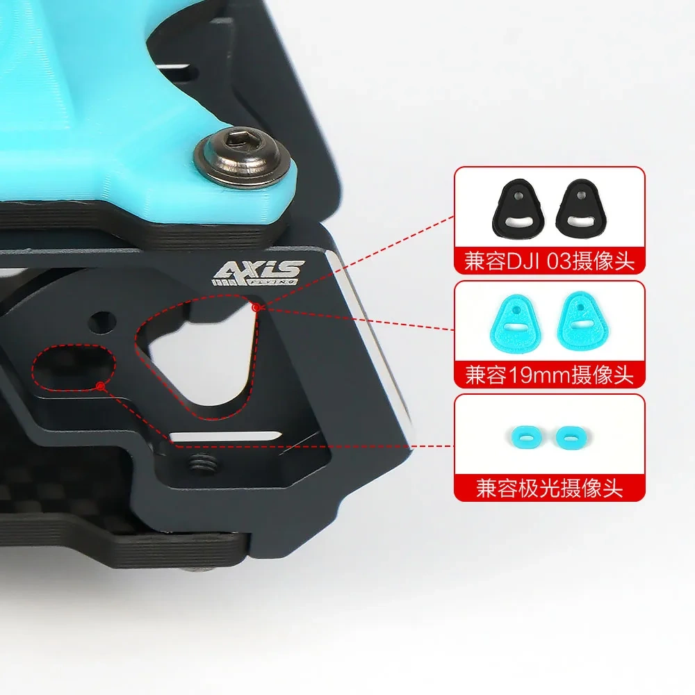 Axisflying MANTA5 DeadCat DC Frame Kit for 5 inch FPV Freestyle Cinematic Drone DIY Part