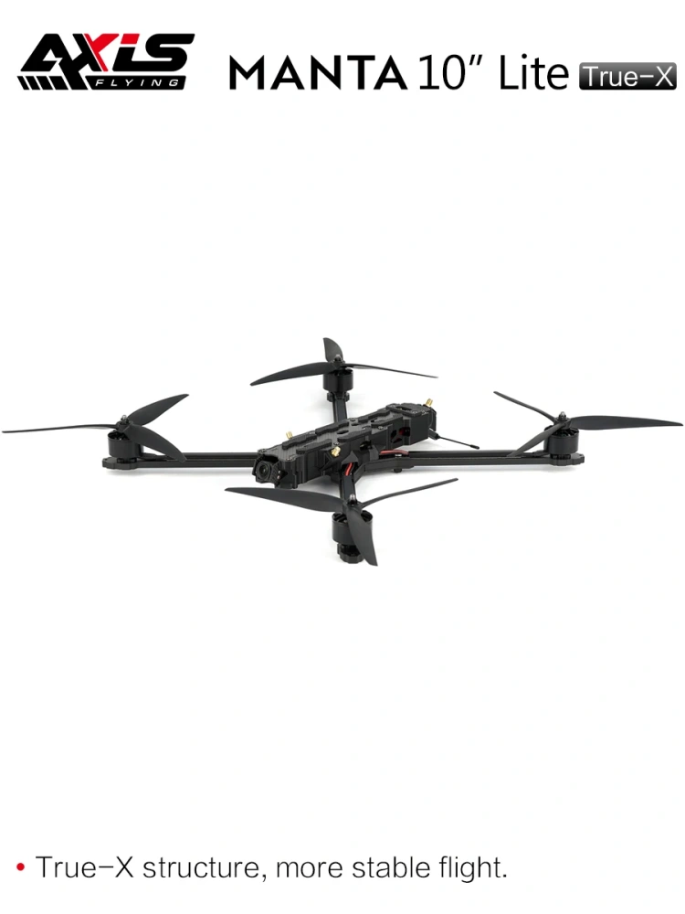 Axisflying Manta 10 X Lite 10inch FPV  Long Range / Heavy Payload / Cinematic Drone DJI O3/HD/Analog 5.8G 1.2G  VTX without GPS
