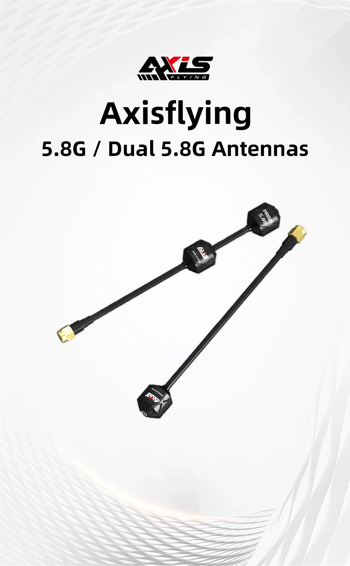 Axisflying RHCP 5.8GHz SMA Antenna – 70mm 3 quality,q 100
