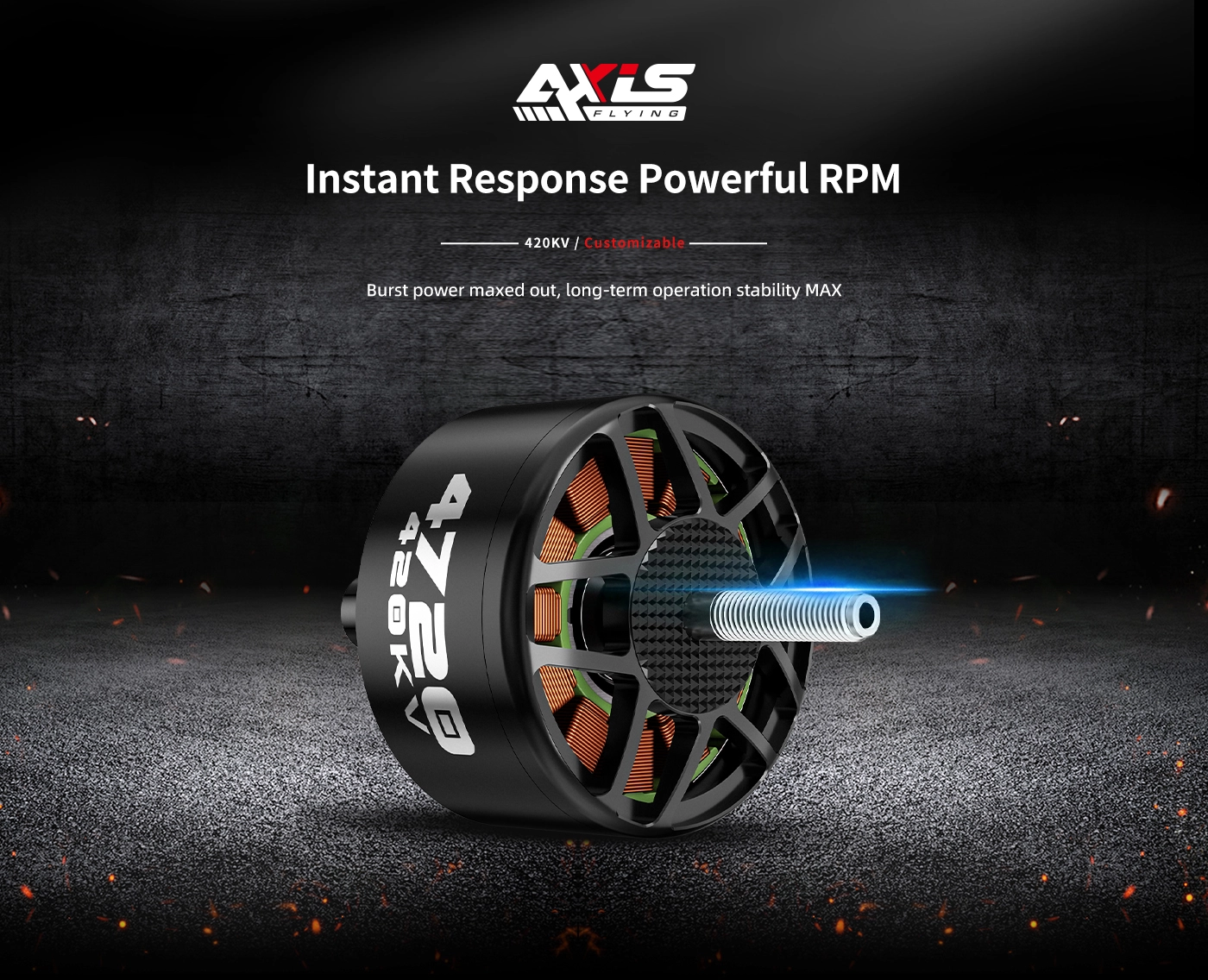 Axisflying AZ4720 6-8S 420KV Brushless Motor 3 quality,q 100