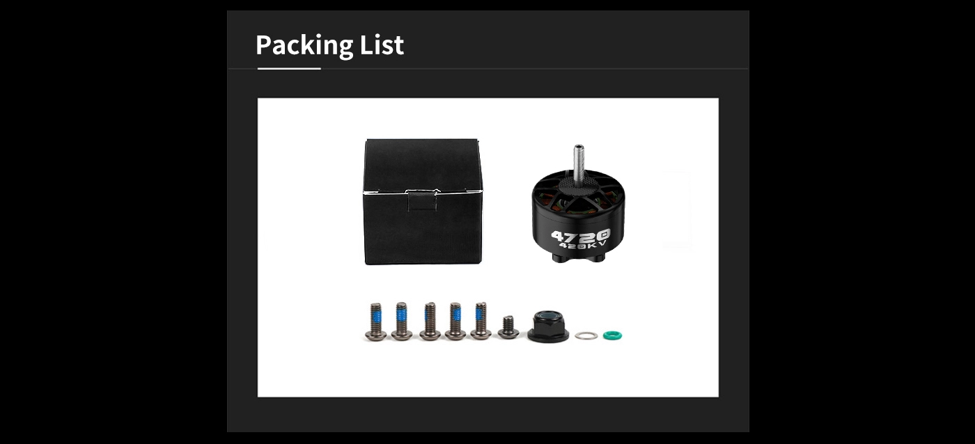Axisflying AZ4720 6-8S 420KV Brushless Motor 8 quality,q 100