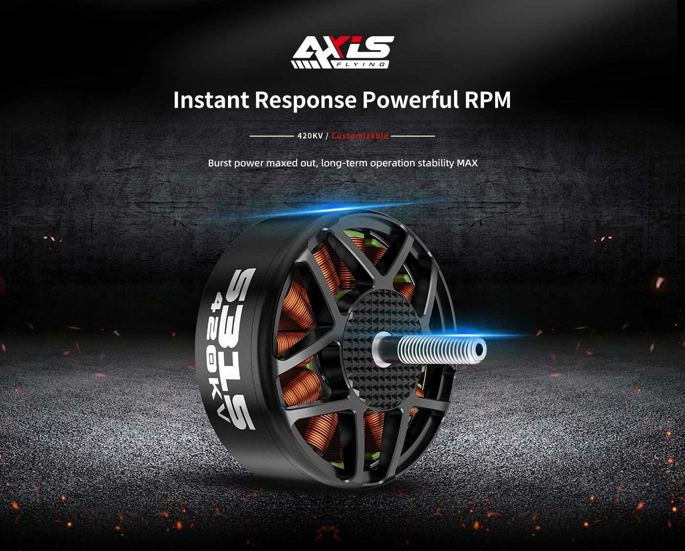 Axisflying AZ5315 6-8S 420KV Brushless Motor 3 quality,q 100