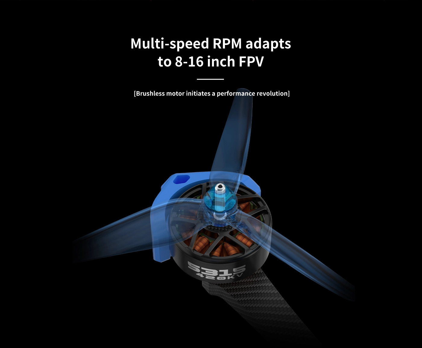 Axisflying AZ5315 6-8S 420KV Brushless Motor 4 quality,q 100