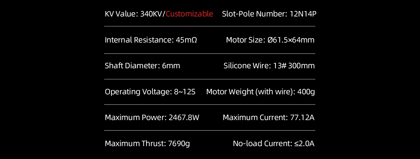 Axisflying AZ5315 6-8S 420KV Brushless Motor 7 quality,q 100