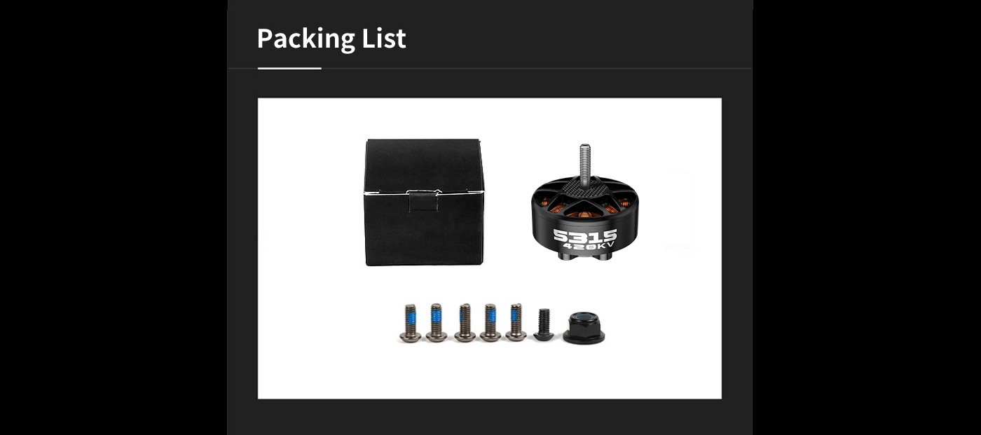 Axisflying AZ5315 6-8S 420KV Brushless Motor 9 quality,q 100