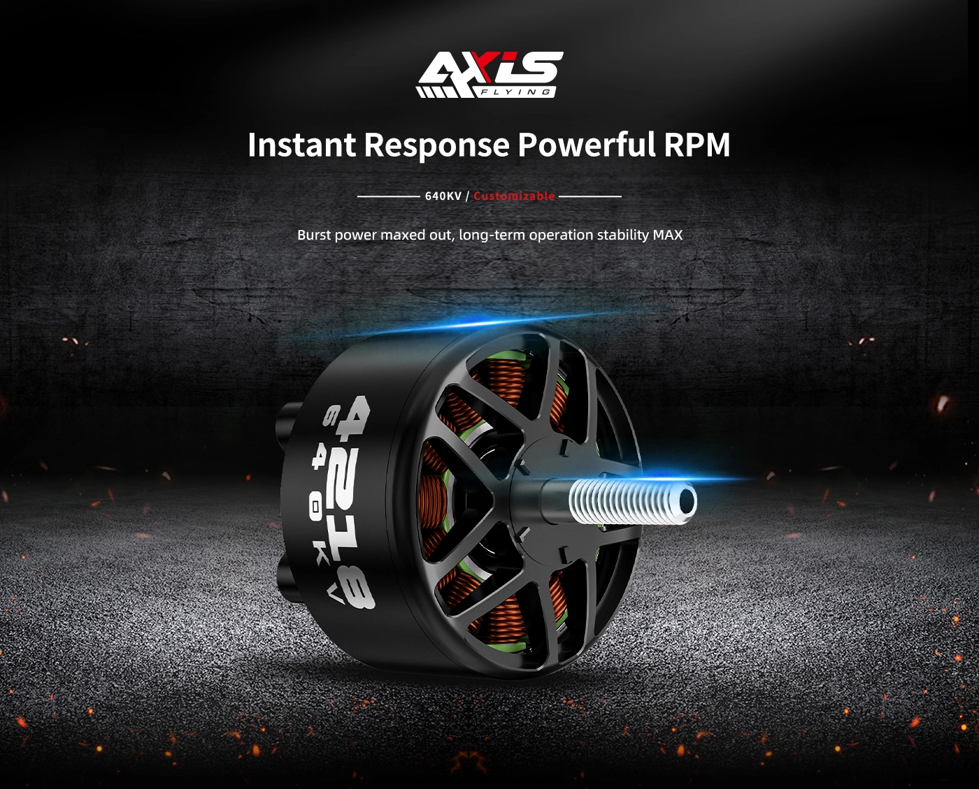 Axisflying AZ4218 5-12S 640KV Brushless Motor 3 quality,q 100