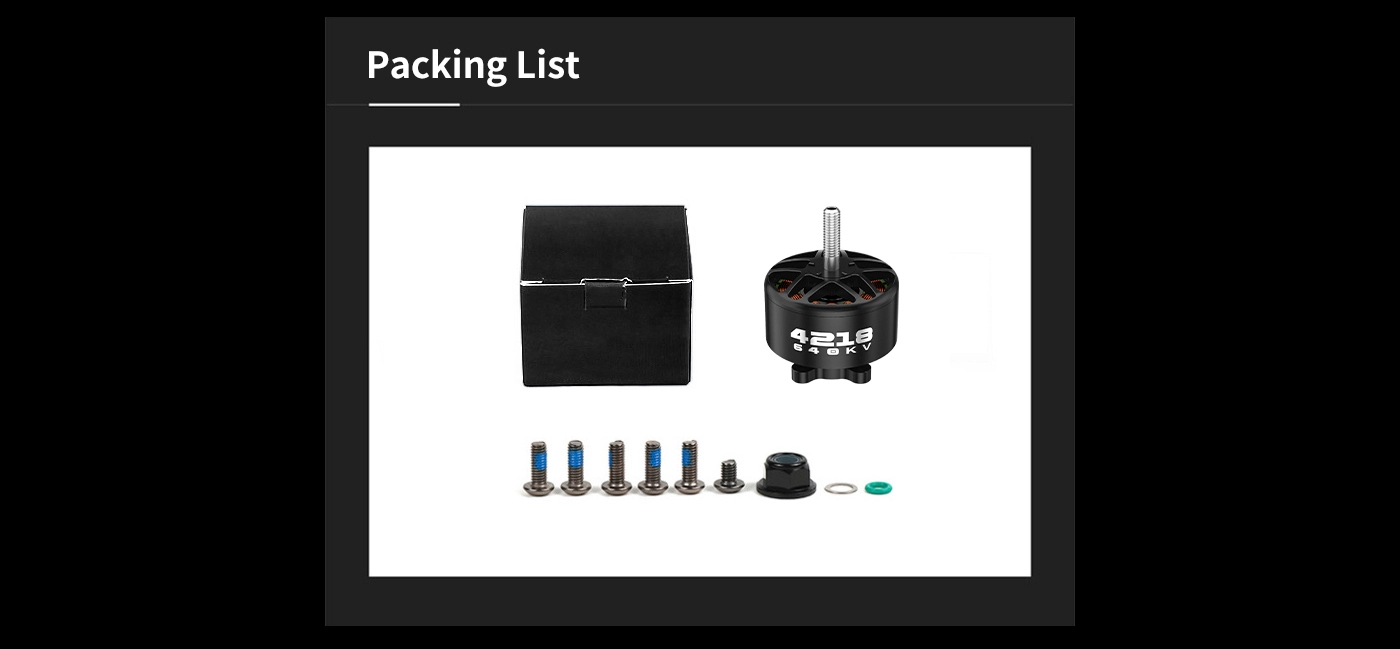 Axisflying AZ4218 5-12S 640KV Brushless Motor 8 quality,q 100