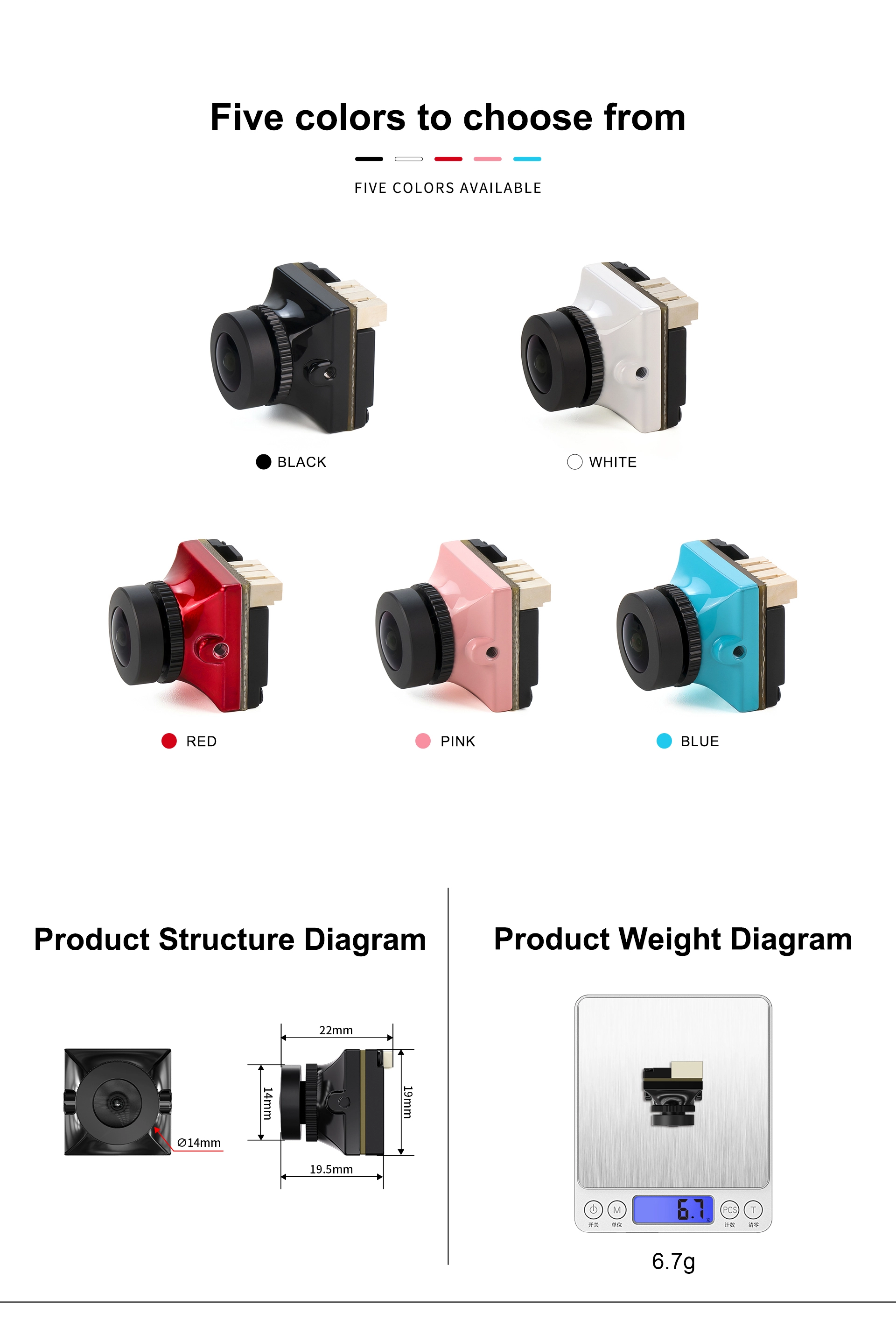 Axisflying NAJA FPV Camera 5 quality,q 100