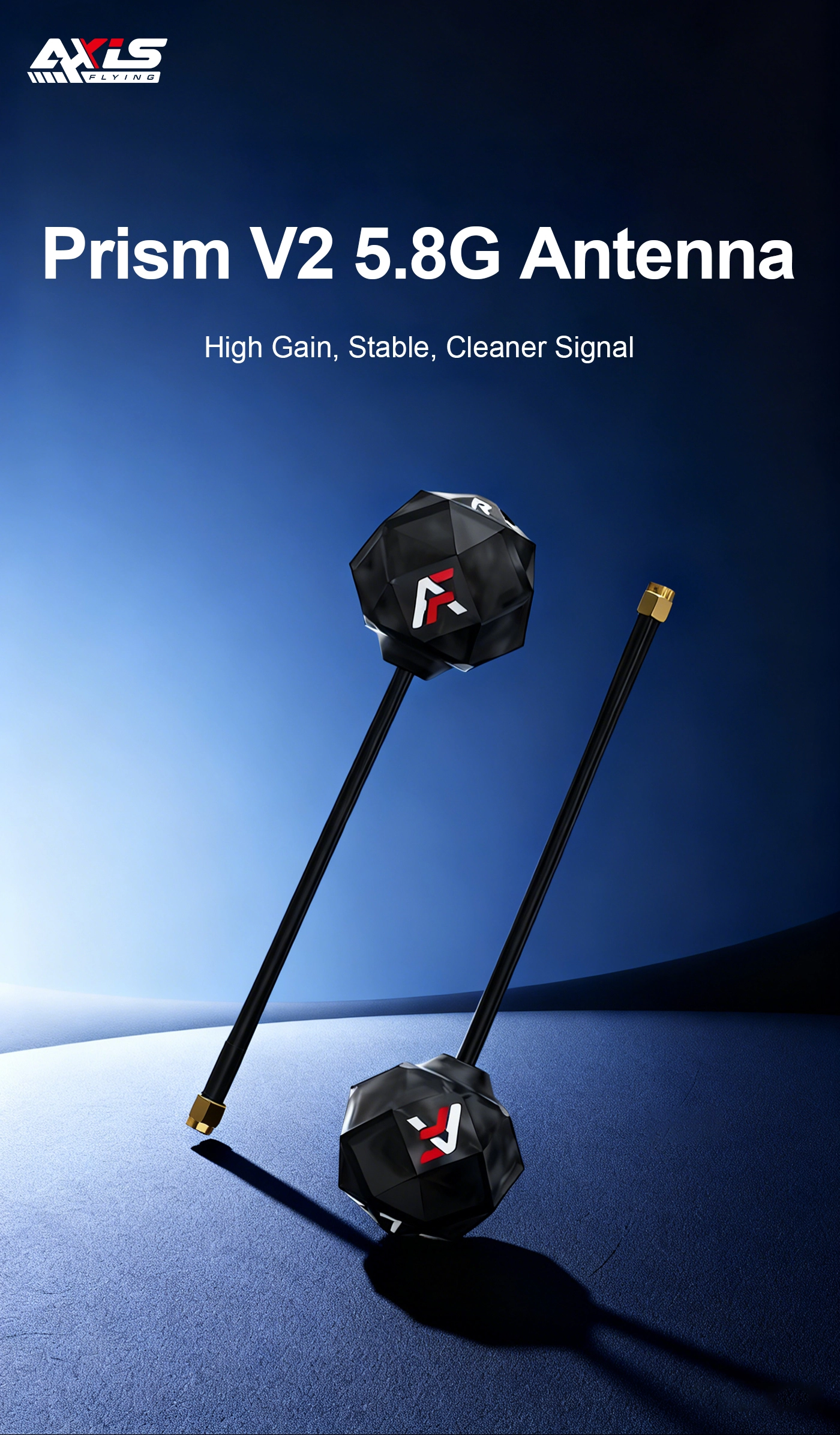 Axisflying Prism V2 5.8GHz RHCP Antenna – 150mm, Black 1 quality,q 100