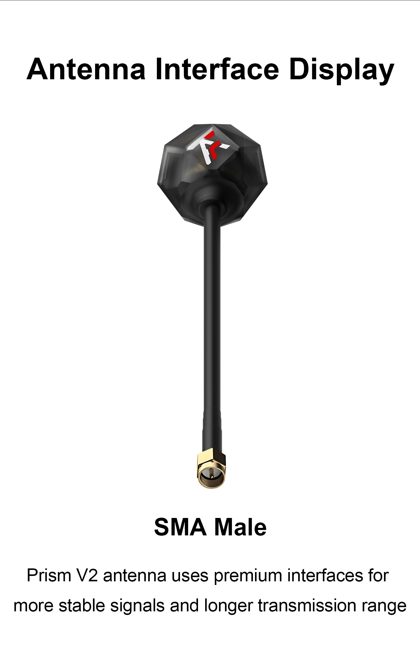 Axisflying Prism V2 5.8GHz RHCP Antenna – 150mm, Black 6 quality,q 100