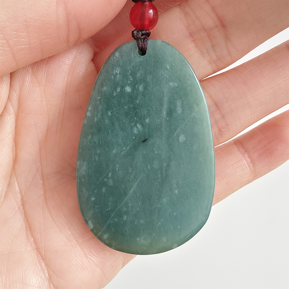 Unique Certificated Type A Untreated Blue Yellow Watery Guatemalan Jadeite Oval Pendant With Fish And Lotus Leaf Carved,Amulet Pendant,DIY Jewelry Supplies