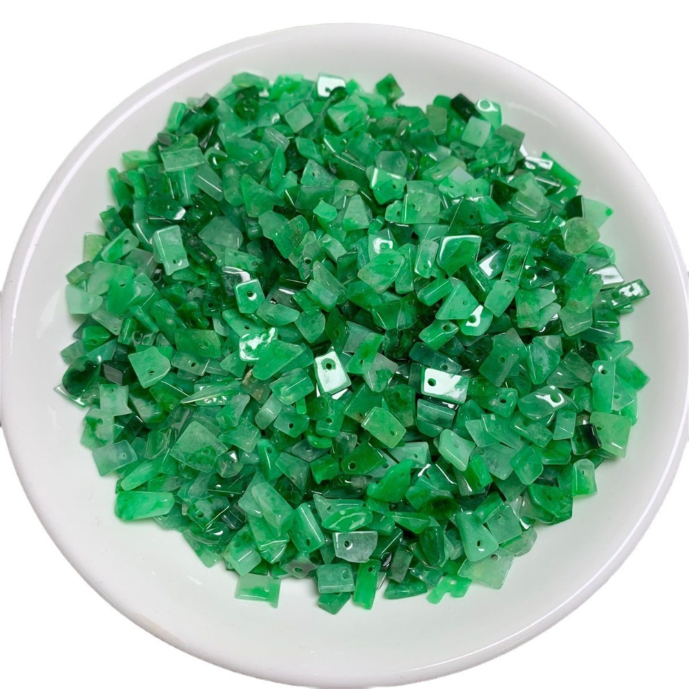 10Pcs Natural Type A Untreated Icy Waxy Green Burmese Jadeite Irregular Shaped Charms,Burma Jadeite Loose Charms,DIY Jewelry Supplies