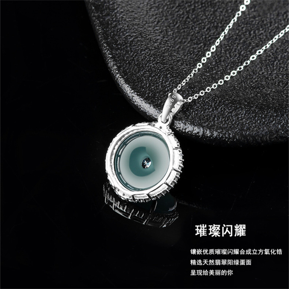 Natural Type A Untreated Icy Waxy Blue Watery Guatemalan Jadeite Safety Buckle Pendants,Blue Guatemala Jadeite Loose Pendant,DIY Jewelry Supplies