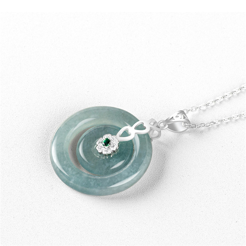 Natural Type A Untreated Icy Waxy Blue Watery Guatemalan Jadeite Safety Buckle Pendants,Blue Guatemala Jadeite Loose Pendant,DIY Jewelry Supplies