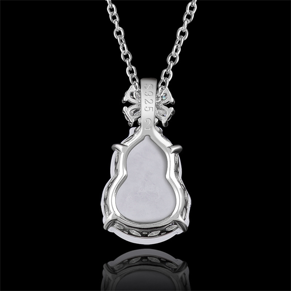 Natural Type A Untreated Icy Waxy White Burmese Jadeite Gourd Pendants,Burma Jadeite Loose Pendant,DIY Jewelry Supplies