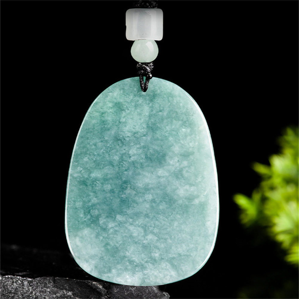 Natural Type A Untreated Blue Watery Guatemalan Jadeite Hand Carved Thousand Handed Guanyin Pendant,Amulet Pendant,DIY Jewelry Supplies