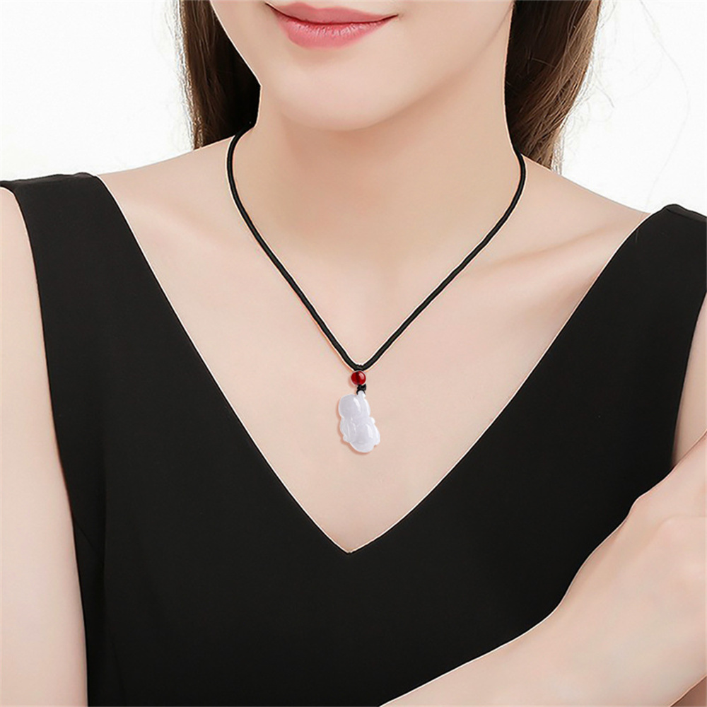 Natural Certificated Type A Untreated Icy Waxy White Green Burmese Jadeite 3D Rabbit Pendant,Chinese zodiac,DIY Jewelry Supplies