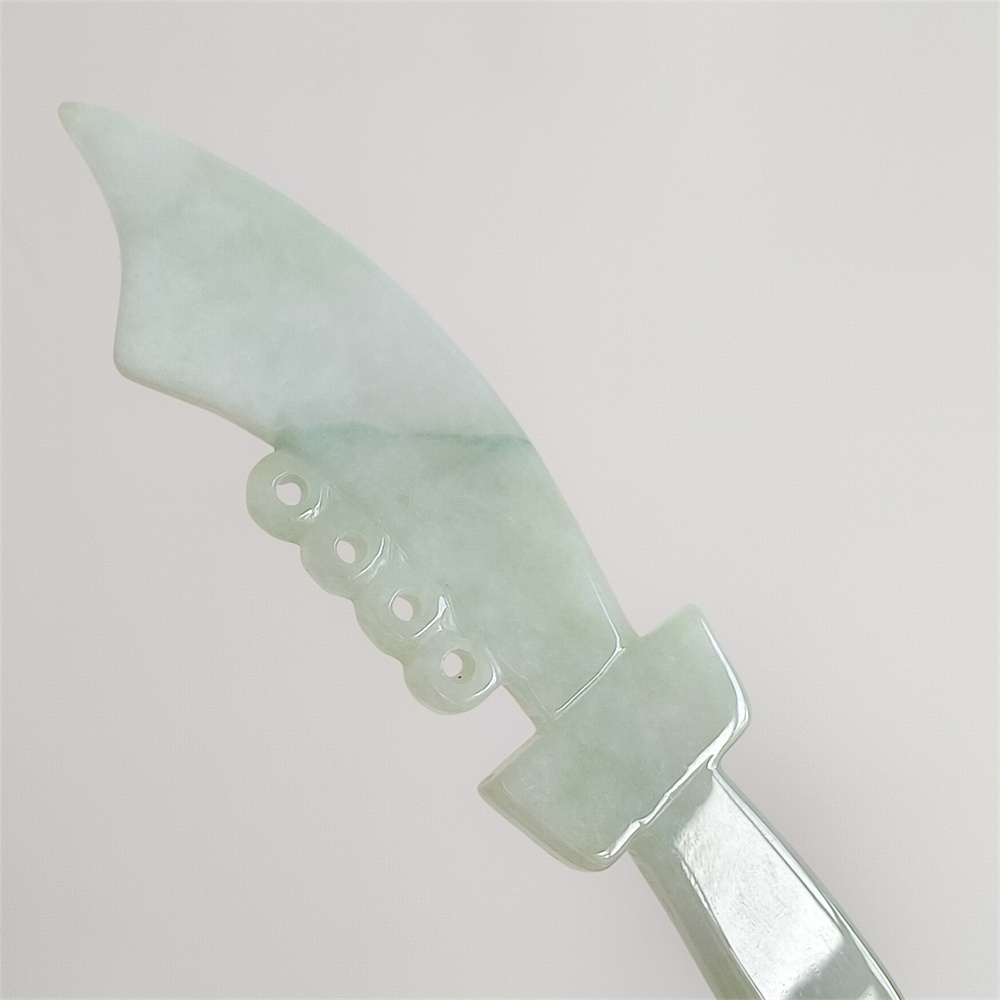 Unique Certificated Natural Type A Untreated 103X21X5mm Green Burmese Jadeite Filigree Broadsword Pendant Necklace,Myanmar Jadeite Pendant Necklace