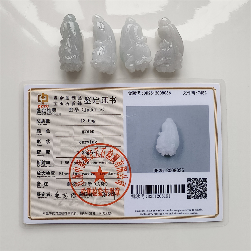 Natural Certificated Type A 35-40X16-19X12mm Watery White Burmese Jadeite Cabbage Pendant,Myanmar Jadeite Pendant,DIY Jewelry Supplies