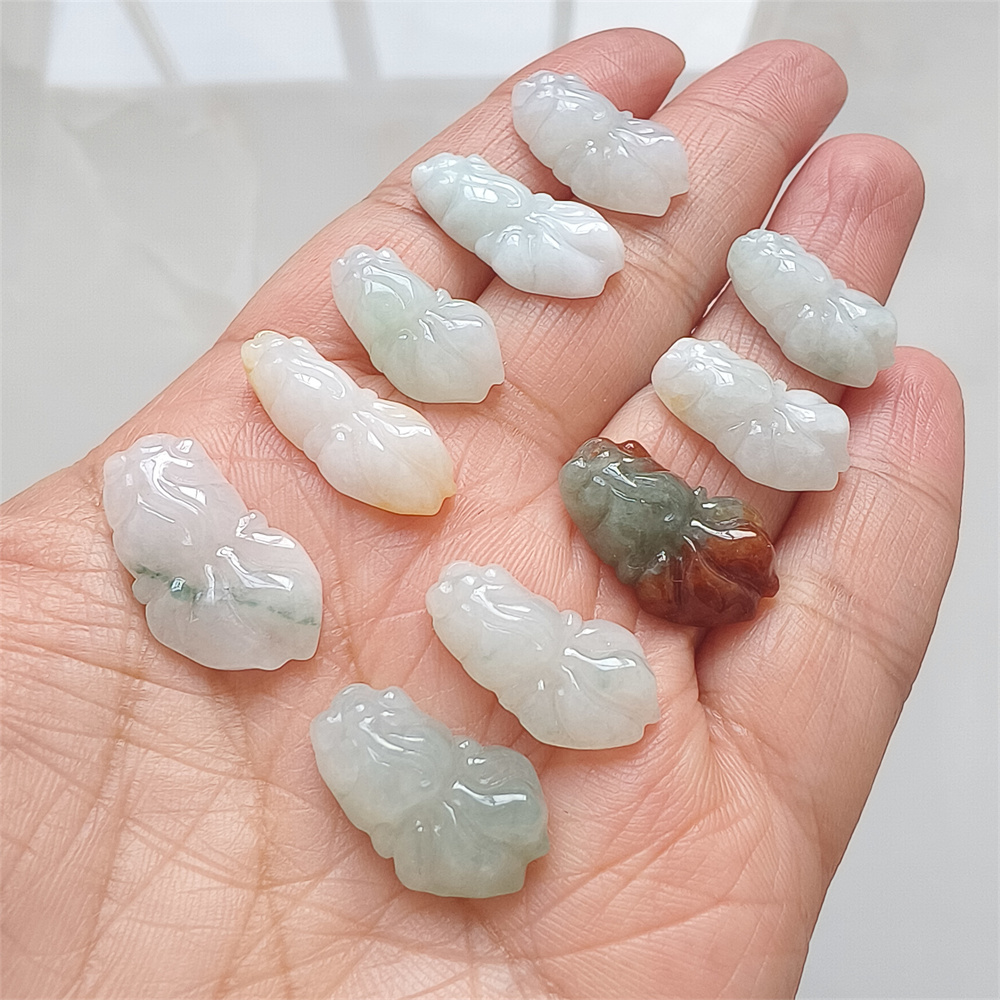 5pcs Natural Certificated Yellow Color Heated 19-23X9-13X4-8mm Gold Fish Pendant,Multi Color Jadeite Pendants