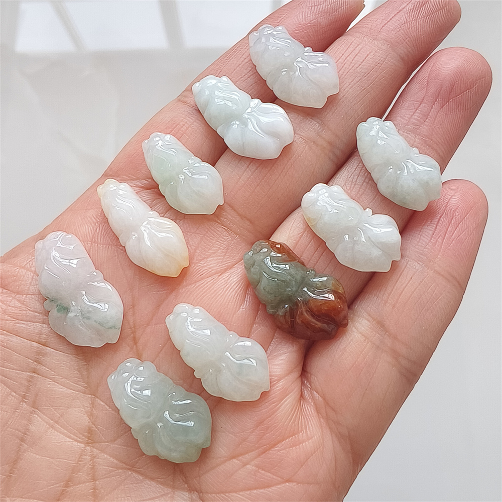 5pcs Natural Certificated Yellow Color Heated 19-23X9-13X4-8mm Gold Fish Pendant,Multi Color Jadeite Pendants