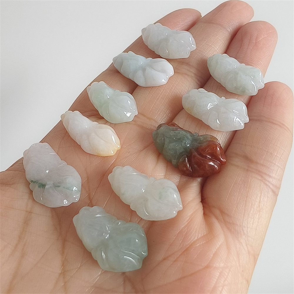 5pcs Natural Certificated Yellow Color Heated 19-23X9-13X4-8mm Gold Fish Pendant,Multi Color Jadeite Pendants