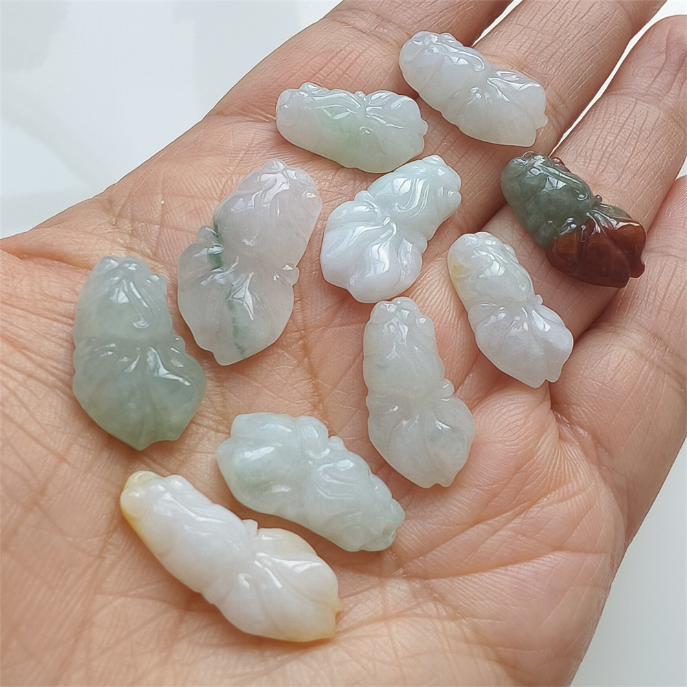 5pcs Natural Certificated Yellow Color Heated 19-23X9-13X4-8mm Gold Fish Pendant,Multi Color Jadeite Pendants