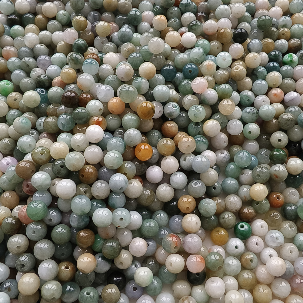 100pcs Natural Yellow Color Heated 5.5mm Burmese Jadeite Smooth Round Beads,Burma Jadeite Loose Beads,Myanmar Jadeite Ball Beads,DIY Jewelry Supplies