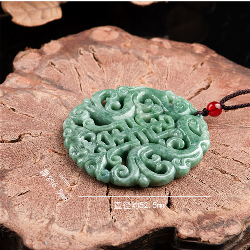 Certificated Natural Type A Untreated 52.5X6.5mm Bean Green Burmese Jadeite Filigree Antique Style pendant,Antique Style Plaque,DIY Jewelry Supplies