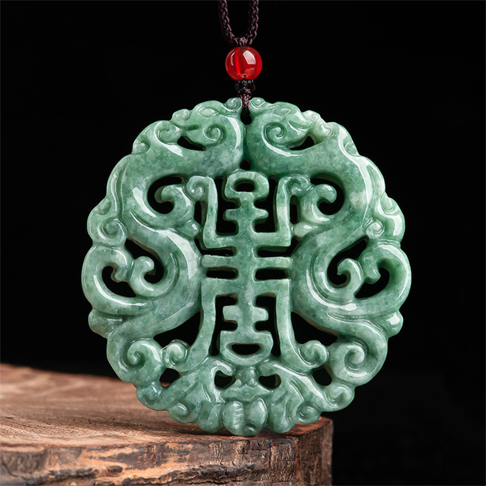 Certificated Natural Type A Untreated 52.5X6.5mm Bean Green Burmese Jadeite Filigree Antique Style pendant,Antique Style Plaque,DIY Jewelry Supplies