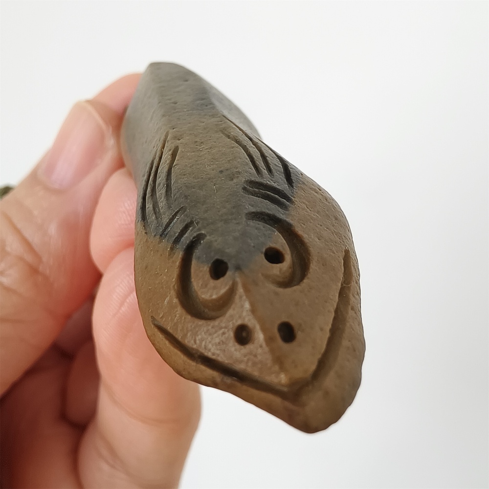 Natural Gobi Raw Stone 62X20X8mm Earthy Yellow And Black Fish Pendant ,DIY Jewelry Supplies