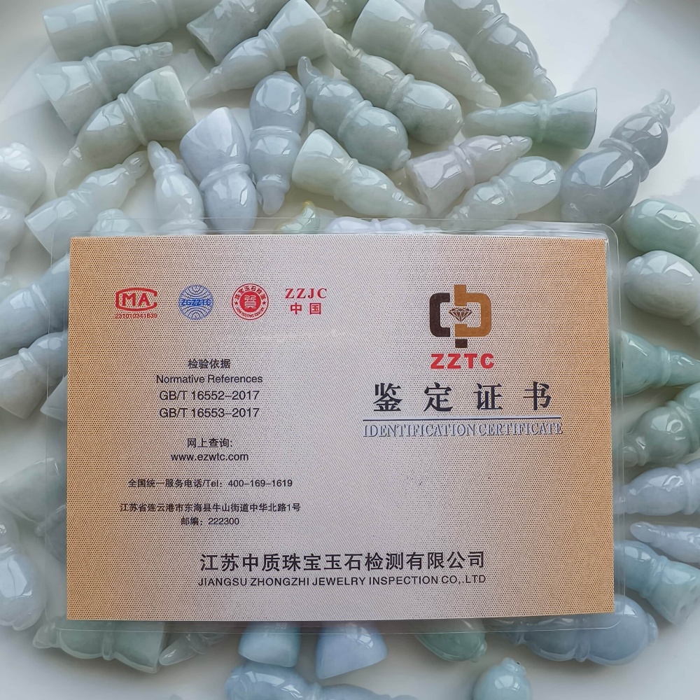 DDP | 2pcs 34-47X14-18.5mm Natural Certificated Type A Light Green White Jadeite Lotus Root Pendant,Burma Jadeite Loose Pendant,DIY Jewelry Supplies