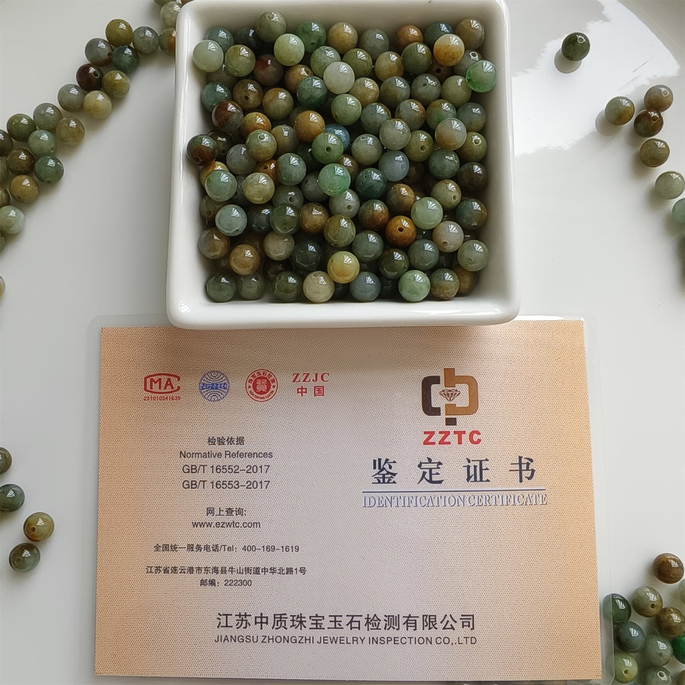 DDP | 30pcs 7.5mm Natural Yellow Color Heated Burmese Jadeite Smooth Round Beads,Burma Jadeite Loose Beads,Myanmar Jadeite Ball Beads,DIY Jewelry Supplies