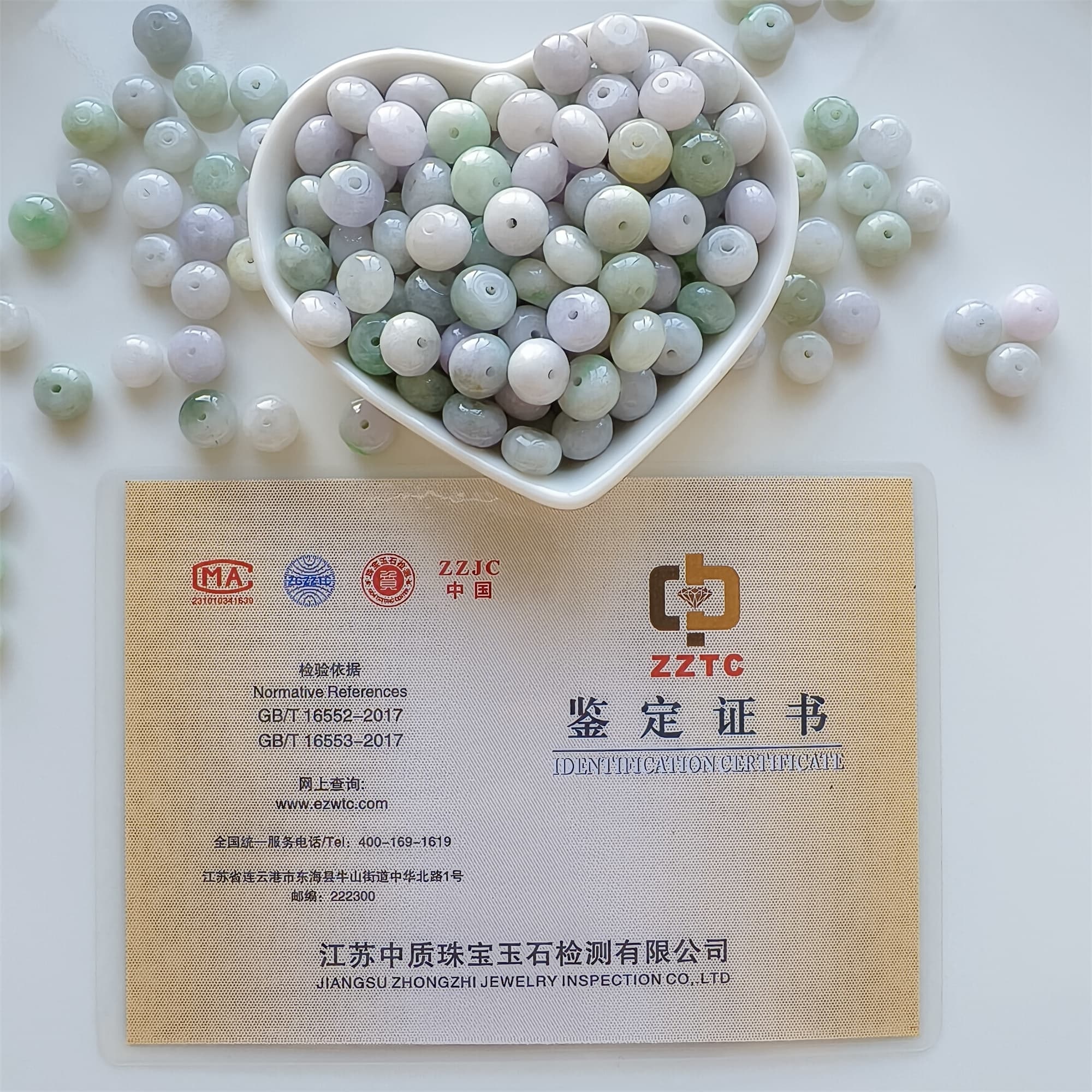 DDP | 20pcs 8.5-9X5.5-7mm Natural Certificated Type A Icy Light Green Light Lavender Burmese Jadeite Smooth Rondelle Spacer Beads,Burma Jadeite Loose Beads, DIY Jewelry Supplies