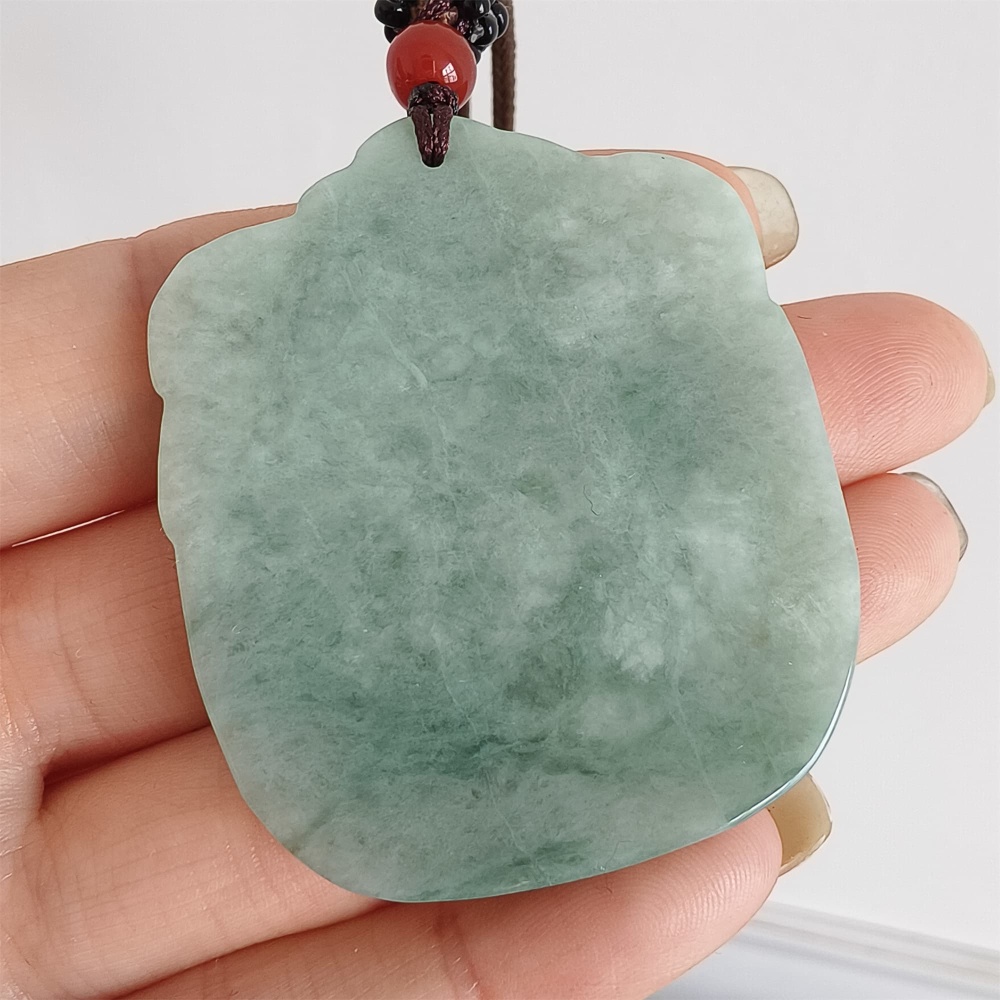 DDP 47mm Natural Certificated Type A Green Burmese Jadeite Crab With Coins Pendant