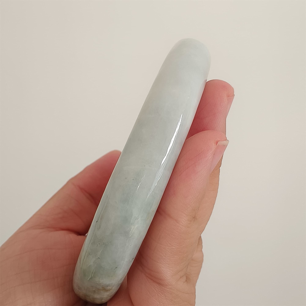 DDP Natural Certificated Multi Color Burmese Jadeite Alien Shape Band Bangle