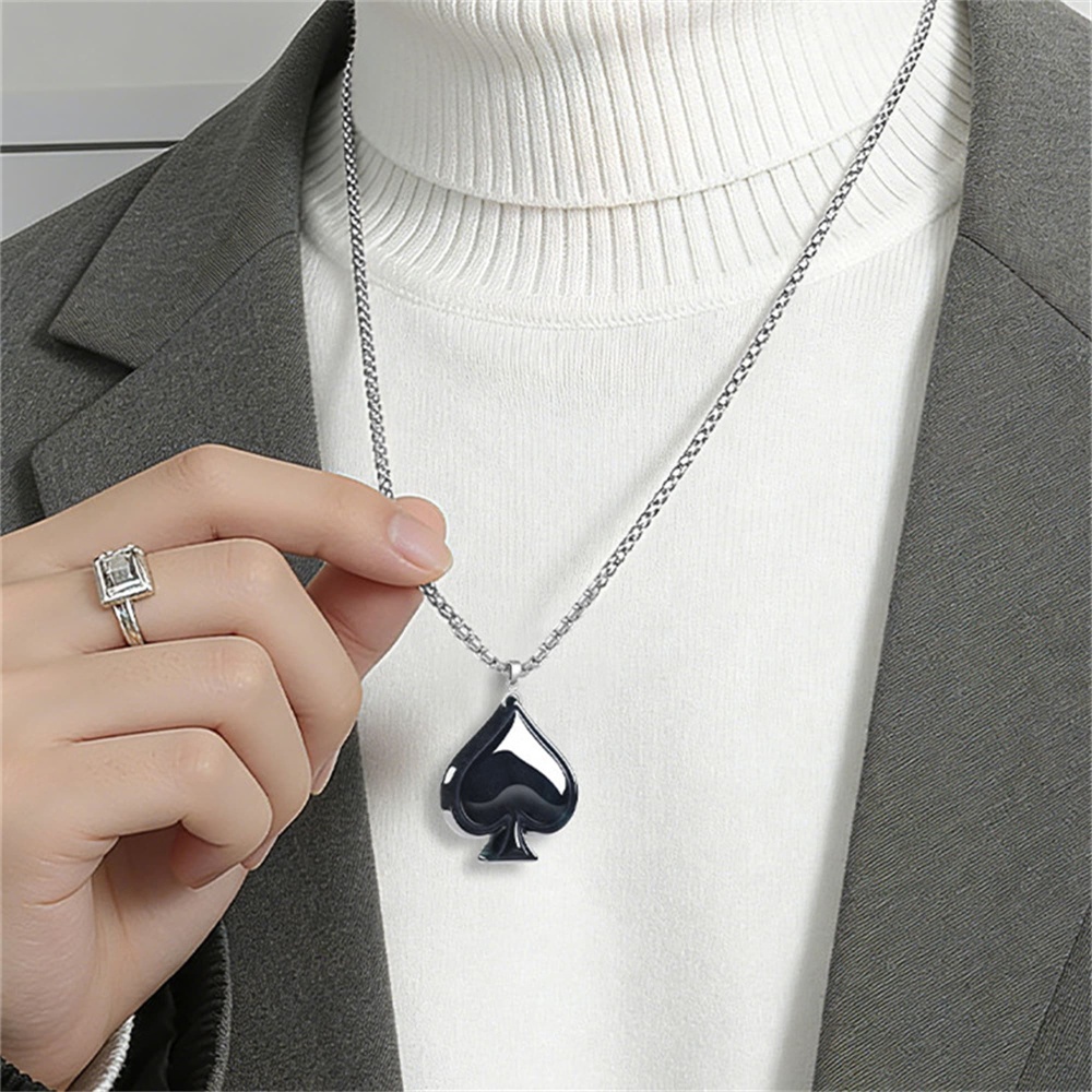 DDP 44mm Natural Certificated Type A Untreated Black Chicken Species Burmese Jadeite Heart Pendant
