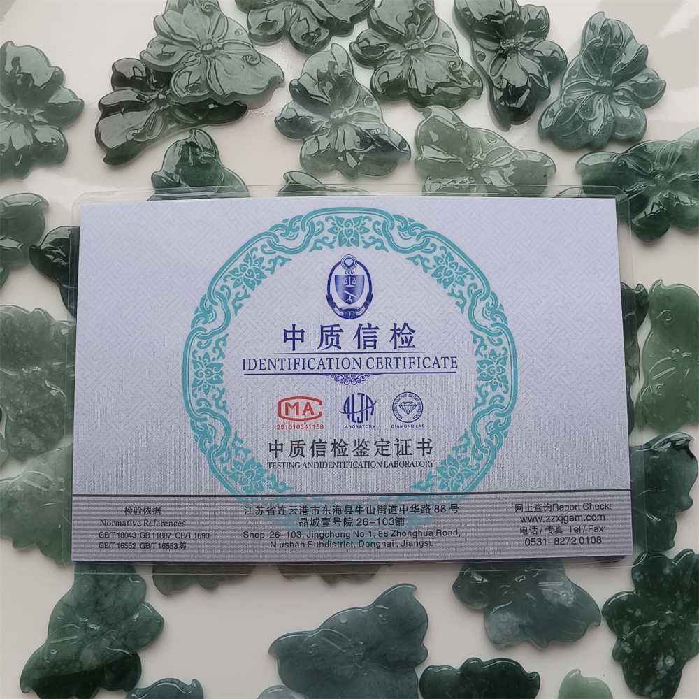 DDP 2pcs 31-35mm Natural Type A Untreated Icy Waxy Blue Watery Guatemalan Jadeite Butterfly Pendant