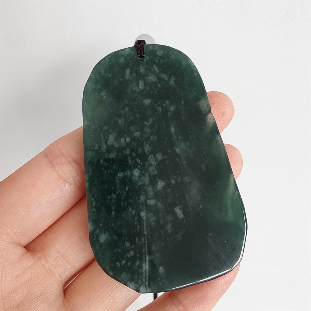 DDP 64.5mm Natural Type A Untreated Blue Watery Guatemalan Jadeite Dragon Pendant