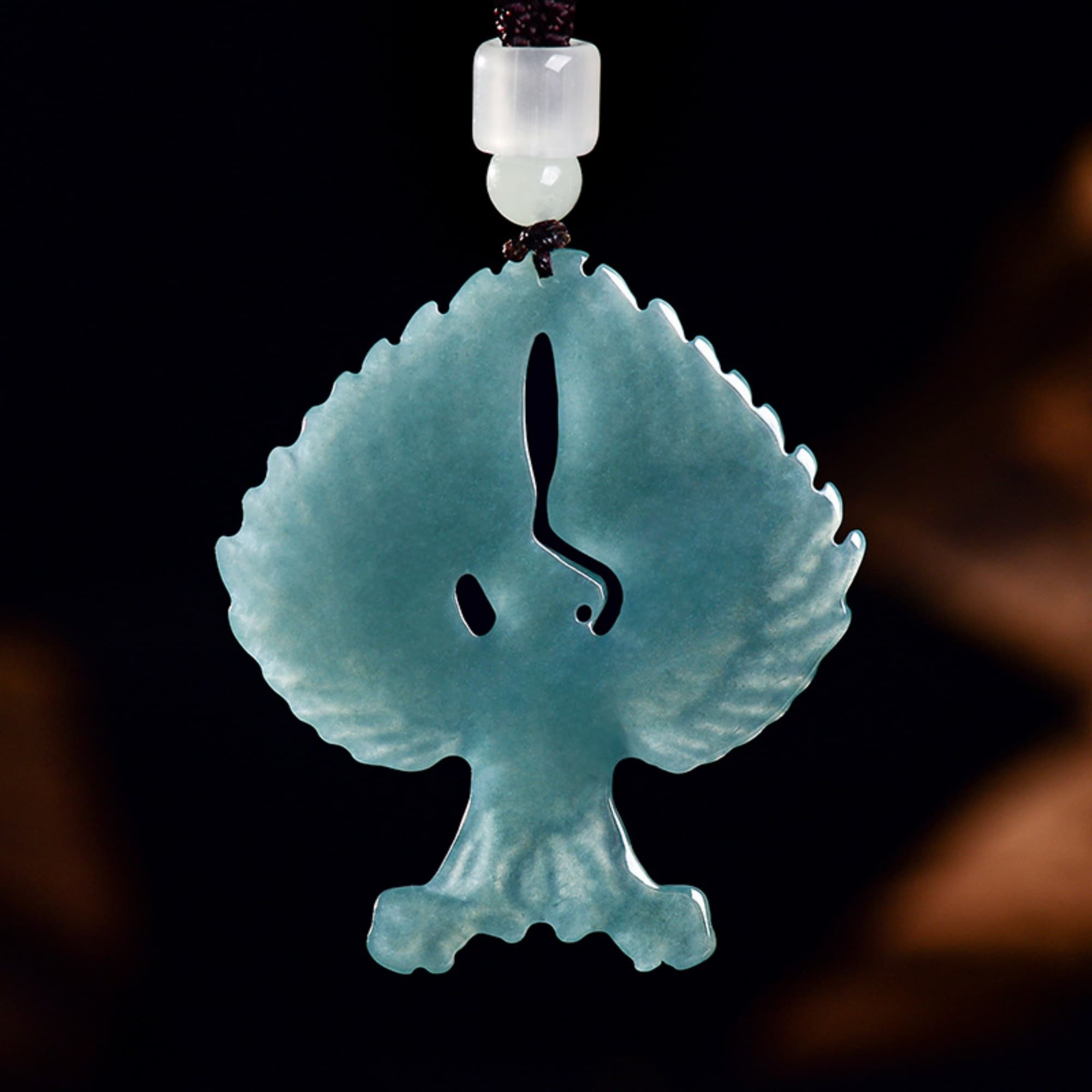 DDP 50mm Natural Certificated Type A Untreated Blue Watery Guatemalan Jadeite Eagle Pendant