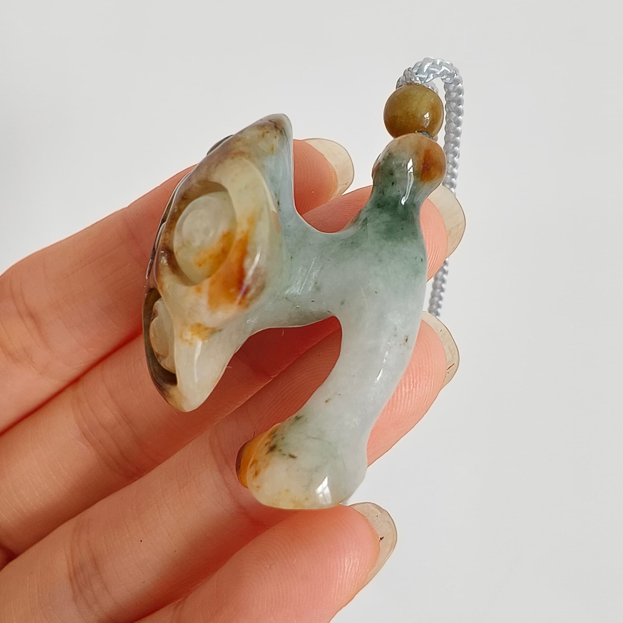 DDP 33.5mm Natural Certificated Yellow Green Burmese Jadeite Lotus Seed Pod Pendant
