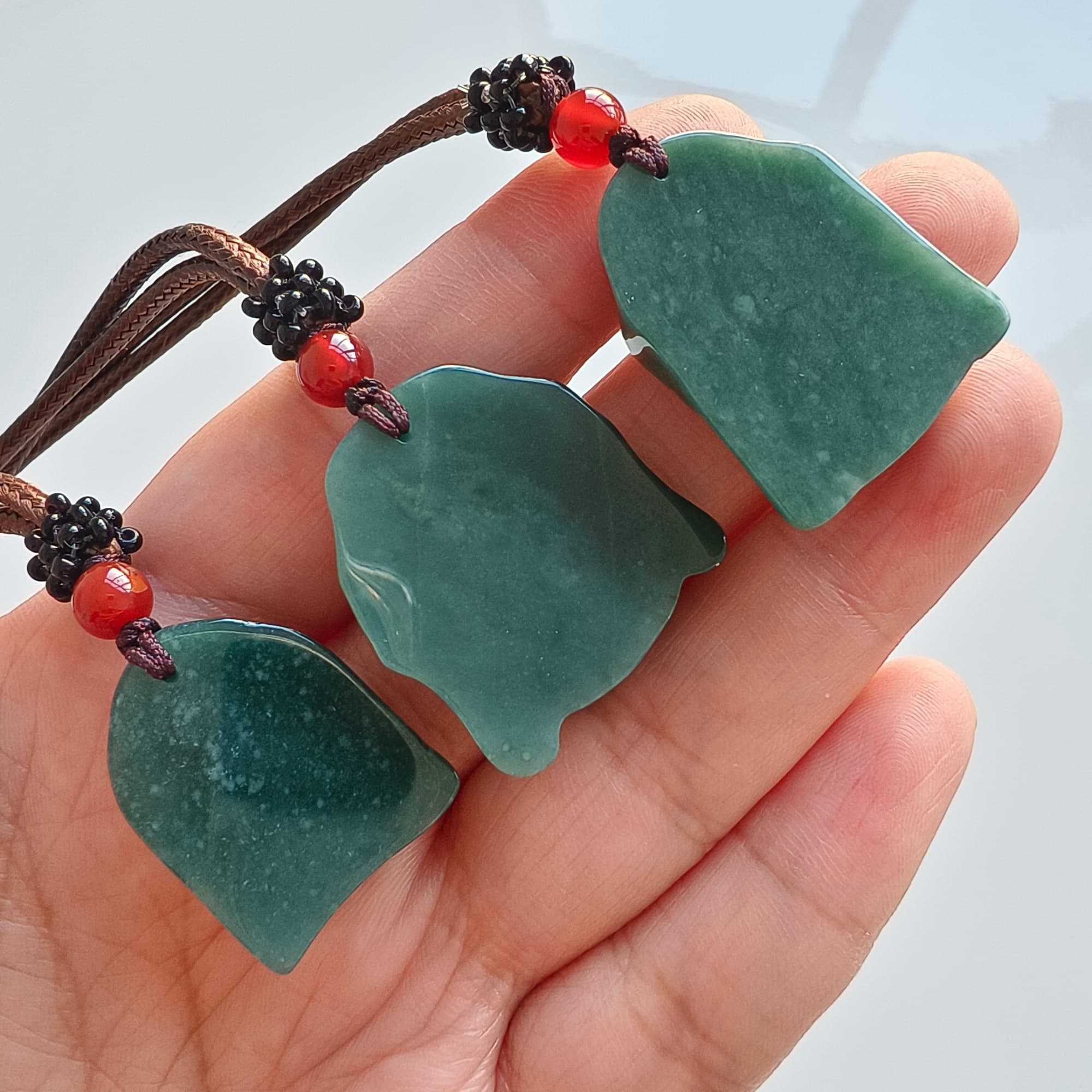 DDP 24-30mm Natural Certificated Type A Blue Guatemalan Jadeite Buddha Amulet Pendant
