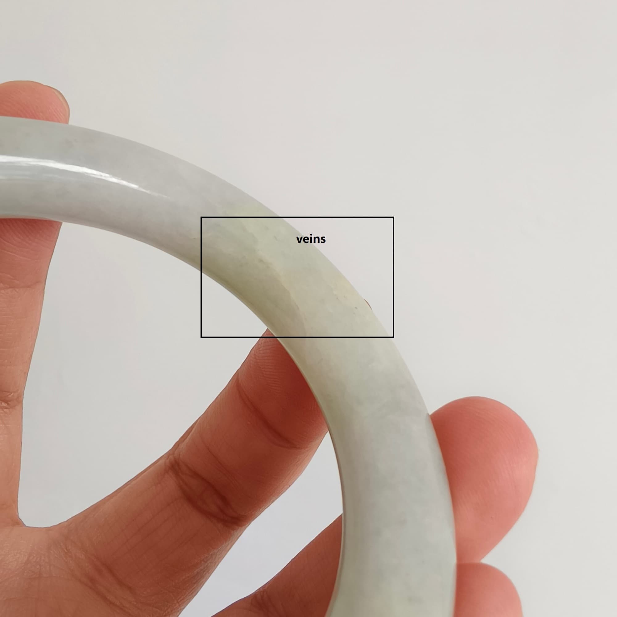 DDP 54.5mm Natural Light Green Yellow Burmese Jadeite Round Band Bangle