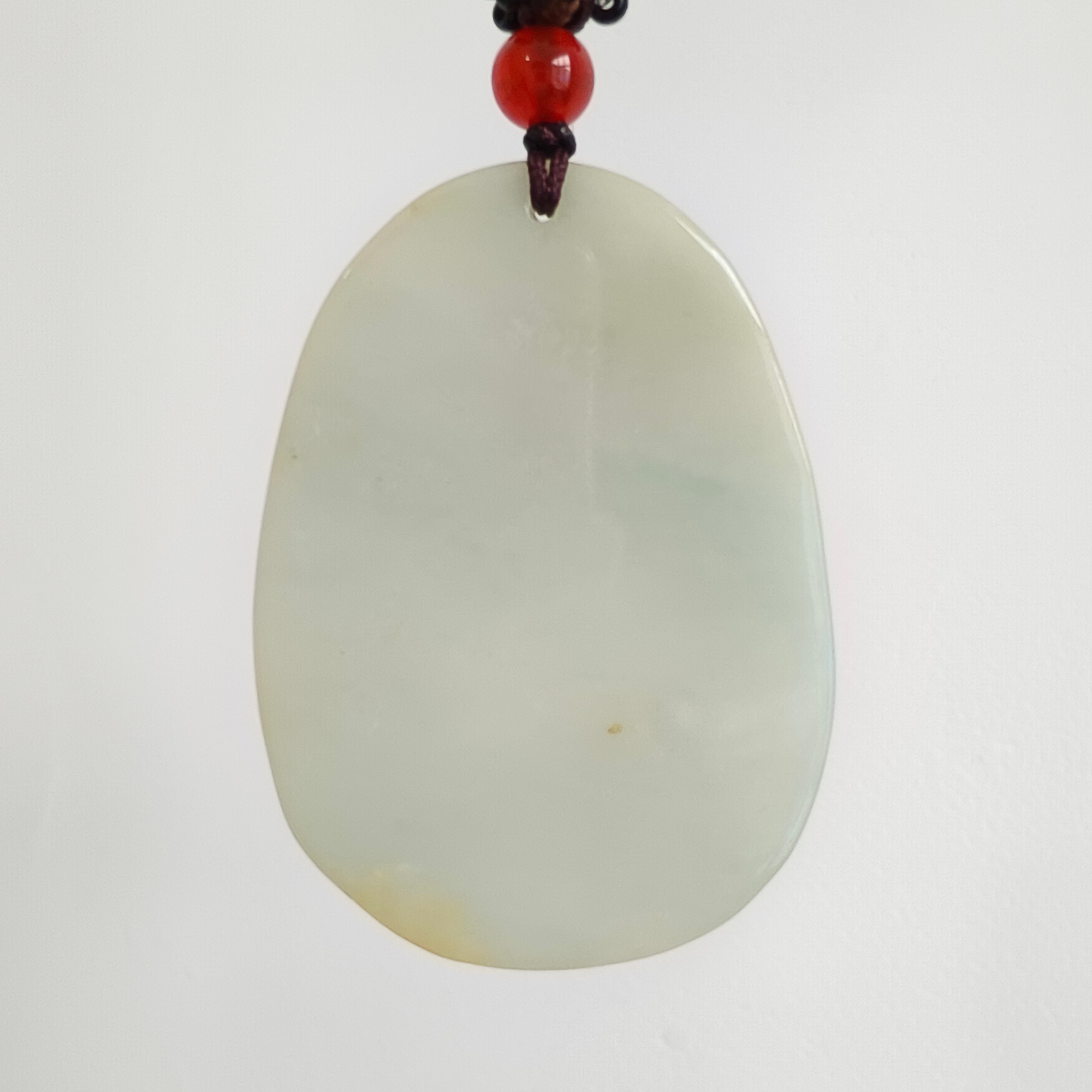 DDP 50.5mm Natural Type A Certificated Untreated Green White Burmese Jadeite Landscape Plaque
