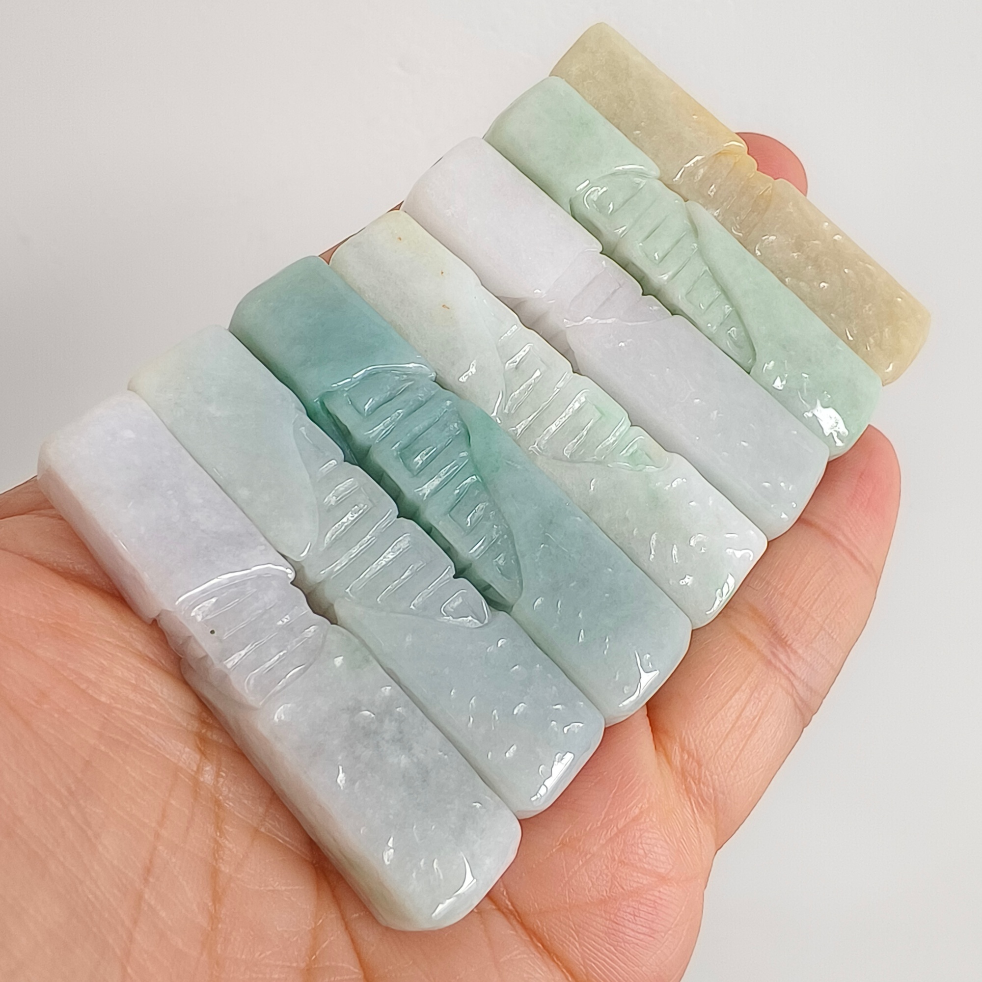 DDP 51.5mm Natural Certificated Green White White Burmese Jadeite Vintage Pendant